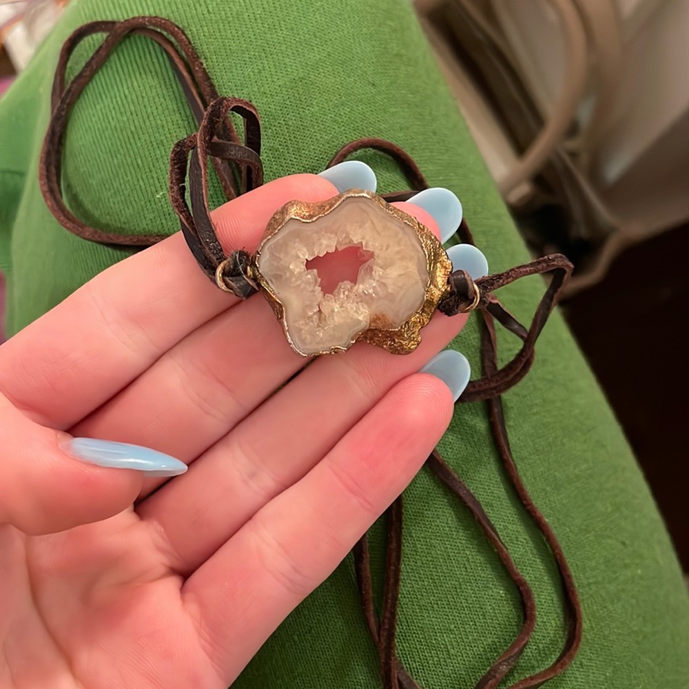 Geode wrap necklace/bracelet